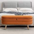 Storage Bench Bedroom Bench With Wood Legs For Living Room Bedroom