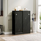 Marble Shoe Cabient With Sliding Door Have 6 Layers Can Storage At Least 30 Pairs Shoes