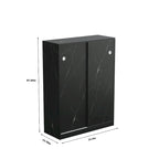 Marble Shoe Cabient With Sliding Door Have 6 Layers Can Storage At Least 30 Pairs Shoes