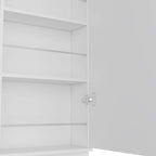 Shoe Rack Chimg, Mirror, Five Interior Shelves, Single Door Cabinet