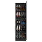 Shoe Rack Chimg, Mirror, Five Interior Shelves, Single Door Cabinet