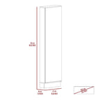 Shoe Rack Chimg, Mirror, Five Interior Shelves, Single Door Cabinet