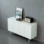 4 Door Cabinet, Modern Accent Cabinet, Sideboard Buffet Cabinet, Entryway Cabinet with Storage for Living Room, Dinning Room