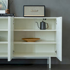 4 Door Cabinet, Modern Accent Cabinet, Sideboard Buffet Cabinet, Entryway Cabinet with Storage for Living Room, Dinning Room