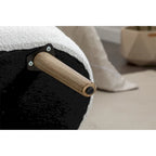 Boucle Fabric Storage Bench