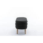 Boucle Fabric Storage Bench