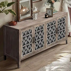 Hollow Four Door Antique Cabinet