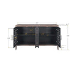 Hollow Four Door Antique Cabinet