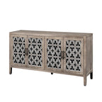 Hollow Four Door Antique Cabinet