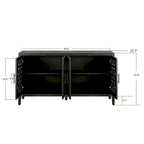 Hollow Four Door Antique Cabinet