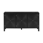 Sideboard with Curved Swirl Patterned Doors