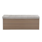 Shoe Storage Bench Entryway Shoe Cabinet Storage Ottoman with Padded Seat Cushion and Double Doors for Entryway