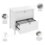 Broadview 2 Drawer Lateral File Cabinet by Bush Furniture