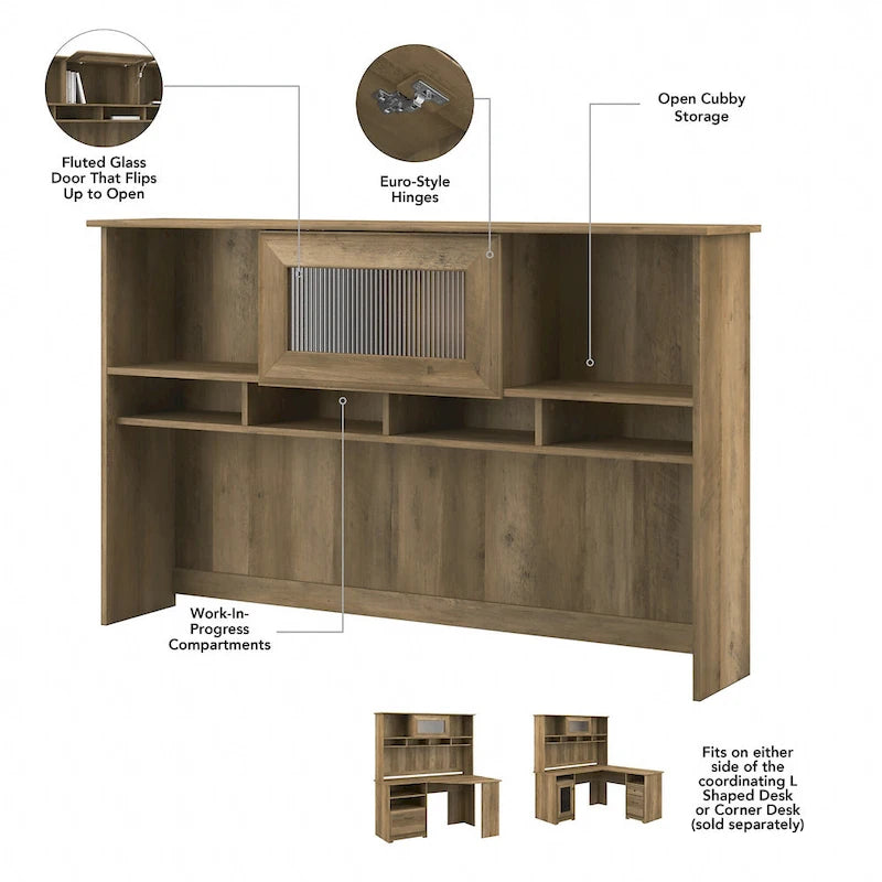Cabot 60W Hutch by Bush Furniture