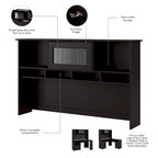 Cabot 60W Hutch by Bush Furniture