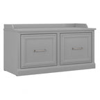Woodland 40W Shoe Storage Bench with Doors by Bush Furniture