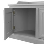 Woodland 40W Shoe Storage Bench with Doors by Bush Furniture