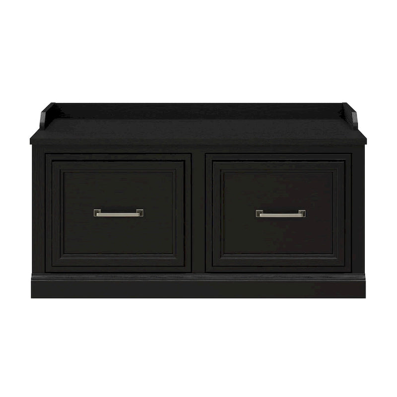 Woodland 40W Shoe Storage Bench with Doors by Bush Furniture
