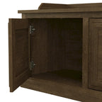 Woodland 40W Shoe Storage Bench with Doors by Bush Furniture