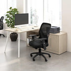 Bush Business Furniture Vista 60W L Shaped Desk with Storage Cabinet