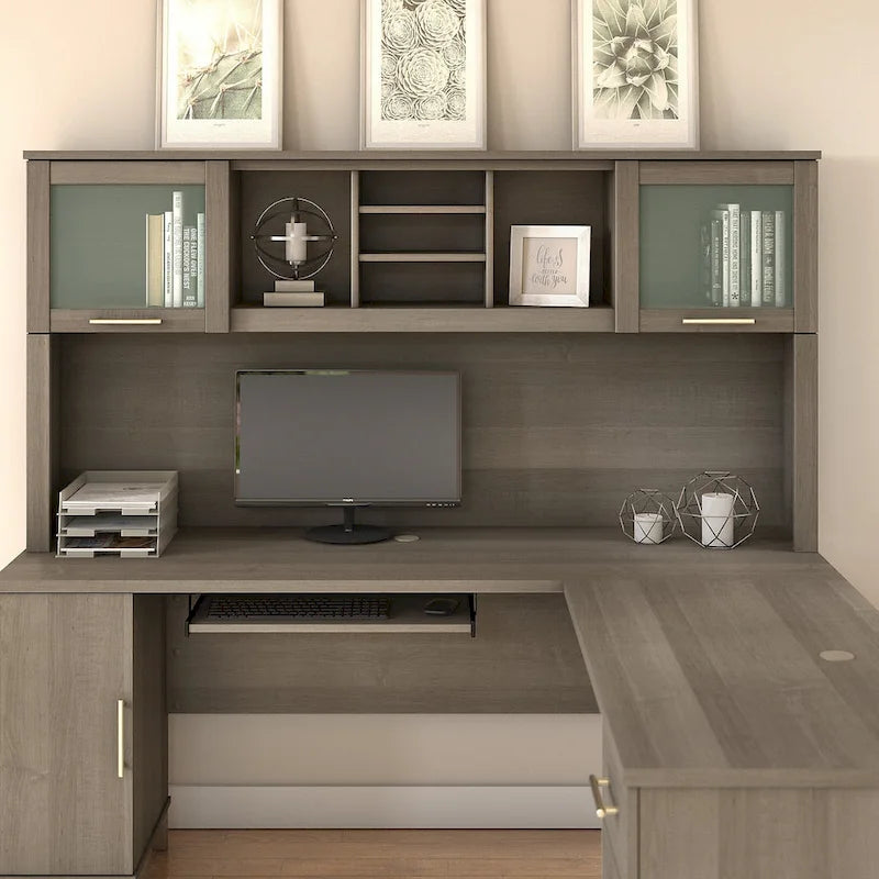 Bush Furniture Somerset Hutch for L-shaped Desk