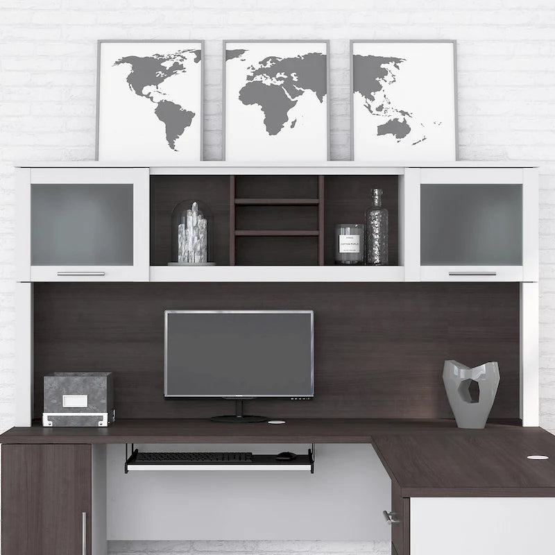 Bush Furniture Somerset Hutch for L-shaped Desk