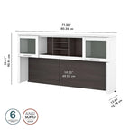 Bush Furniture Somerset Hutch for L-shaped Desk