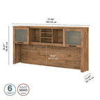 Bush Furniture Somerset Hutch for L-shaped Desk
