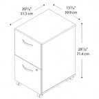 Series C 2 Drawer Mobile File Cabinet by Bush Business Furniture