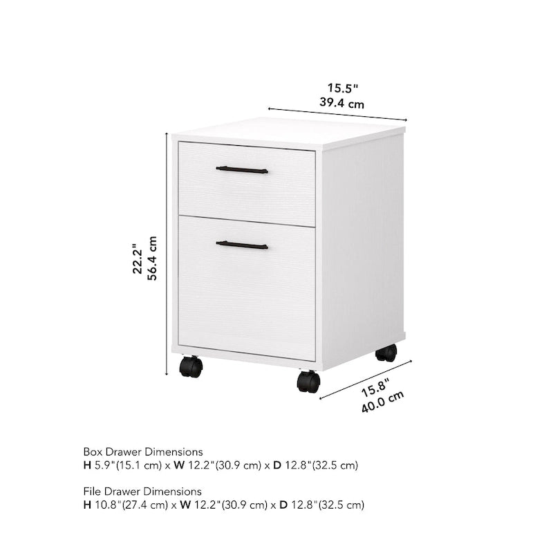 Key West 2 Drawer Mobile File Cabinet by Bush Furniture