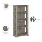 Homestead 4 Shelf Farmhouse Bookcase by Bush Furniture