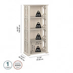 Homestead 4 Shelf Farmhouse Bookcase by Bush Furniture