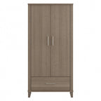 Somerset Tall Entryway Cabinet with Doors and Drawer by Bush Furniture