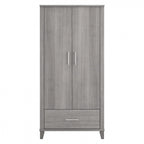 Somerset Tall Entryway Cabinet with Doors and Drawer by Bush Furniture