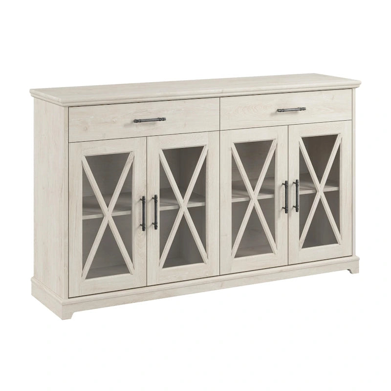 Lennox 60W Sideboard Buffet Cabinet with Drawers by Bush Furniture