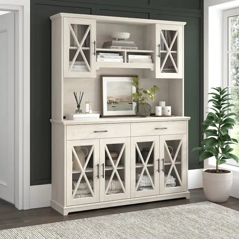 Lennox 60W Sideboard Buffet Cabinet with Drawers by Bush Furniture