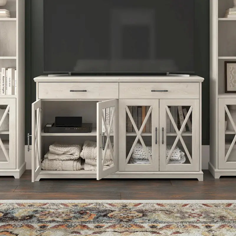 Lennox 60W Sideboard Buffet Cabinet with Drawers by Bush Furniture