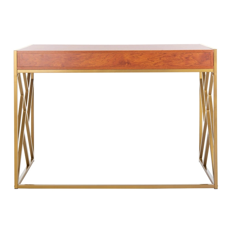 SAFAVIEH Manila Modern Dual-Tone 1-Drawer Desk