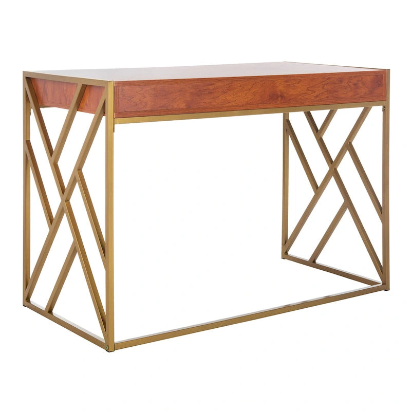 SAFAVIEH Manila Modern Dual-Tone 1-Drawer Desk