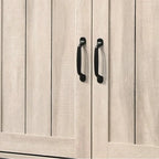 Corby 45 Dusty Gray Oak Finish 3-Door Shoe Cabinet