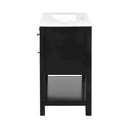 30 Bathroom Vanity with Ceramic Sink Combo, Free Standing Single Vanity Set with 5 Drawers