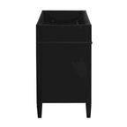 36 Bathroom Vanity without Top Sink, Modern Bathroom Storage Cabinet with 2 Drawers and a Tip-out Drawer, Solid Wood Frame
