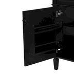 36 Bathroom Vanity without Top Sink, Modern Bathroom Storage Cabinet with 2 Drawers and a Tip-out Drawer, Solid Wood Frame