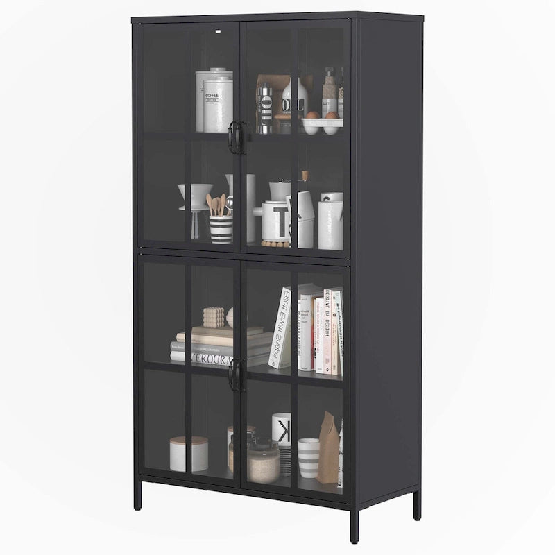 Premium Black Metal Storage Cabinet