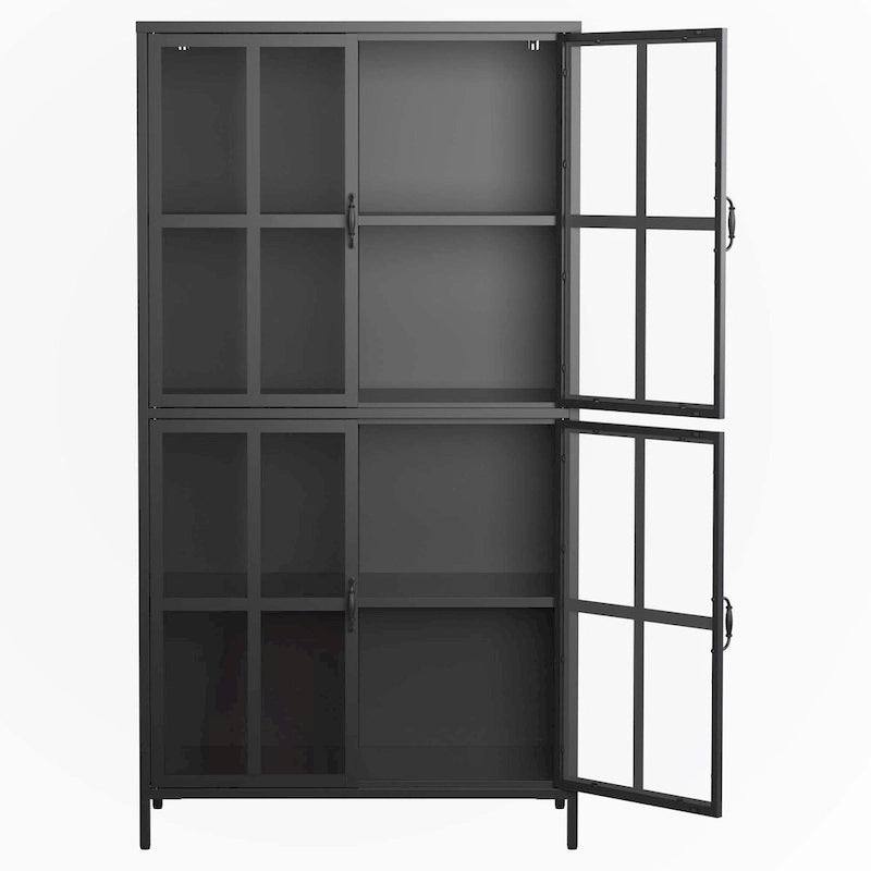 Premium Black Metal Storage Cabinet