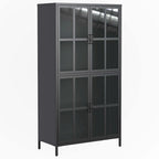 Premium Black Metal Storage Cabinet