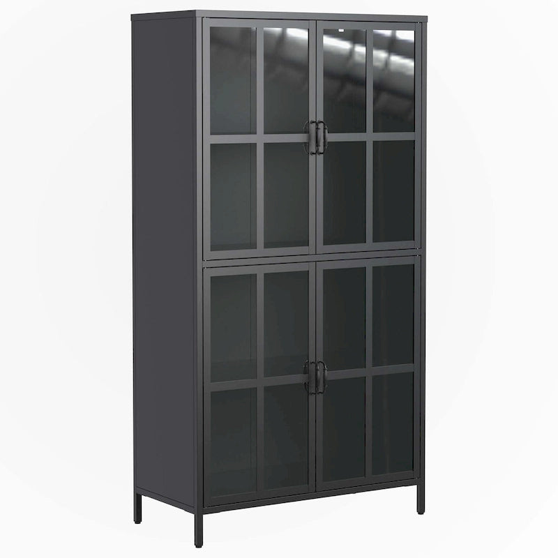 Premium Black Metal Storage Cabinet