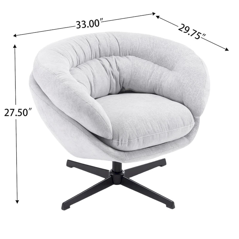 Liamer Swivel Club Chair by Christopher Knight Home