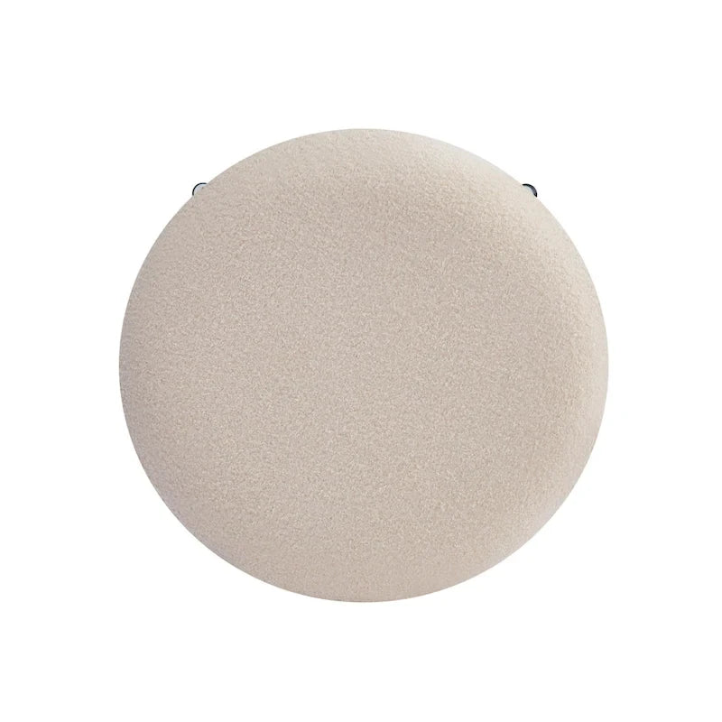 Altrium Modern Upholstered 24.75-Inch Round Backless Counter Stools with Iron Frame (Set of 4) by Christopher Knight Home