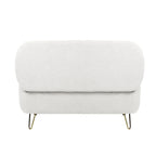 Oval Storage Ottoman Bench with Gold Legs by GDFStudio - 39.37L x15.75W x 15.50H